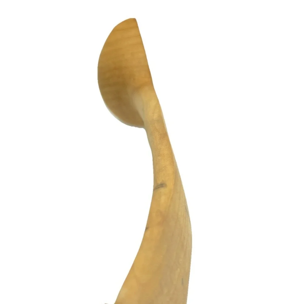 Hand Carved Hickory Ladle Pour Spout Primitive Farmhouse Kitchen Heritageware